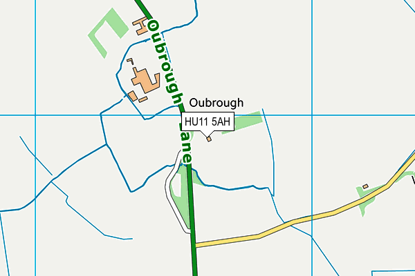 HU11 5AH map - OS VectorMap District (Ordnance Survey)