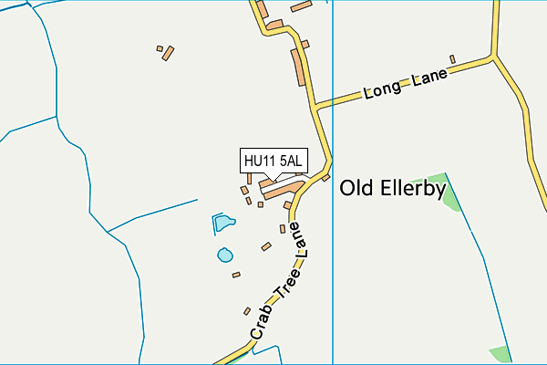 HU11 5AL map - OS VectorMap District (Ordnance Survey)