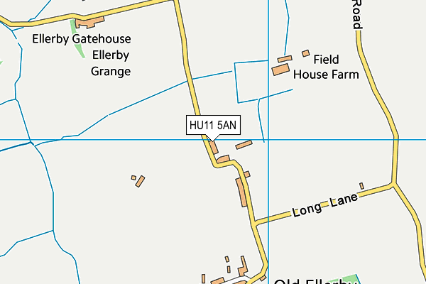 HU11 5AN map - OS VectorMap District (Ordnance Survey)