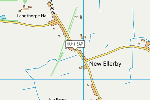 HU11 5AP map - OS VectorMap District (Ordnance Survey)