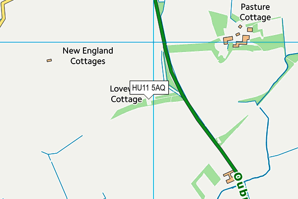 HU11 5AQ map - OS VectorMap District (Ordnance Survey)