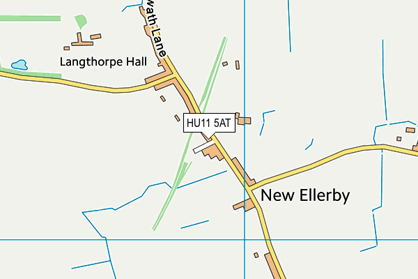 HU11 5AT map - OS VectorMap District (Ordnance Survey)