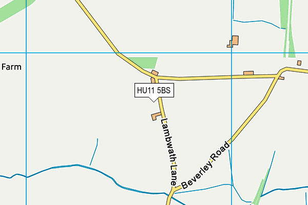 HU11 5BS map - OS VectorMap District (Ordnance Survey)