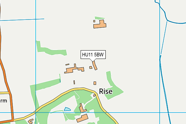 HU11 5BW map - OS VectorMap District (Ordnance Survey)