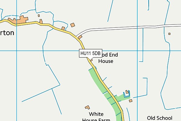 HU11 5DB map - OS VectorMap District (Ordnance Survey)