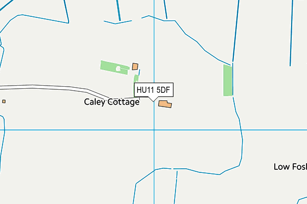 HU11 5DF map - OS VectorMap District (Ordnance Survey)