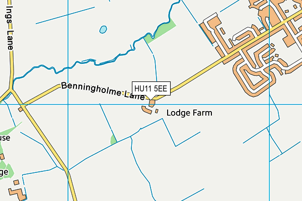 HU11 5EE map - OS VectorMap District (Ordnance Survey)