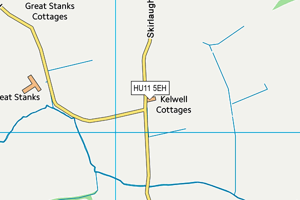 HU11 5EH map - OS VectorMap District (Ordnance Survey)