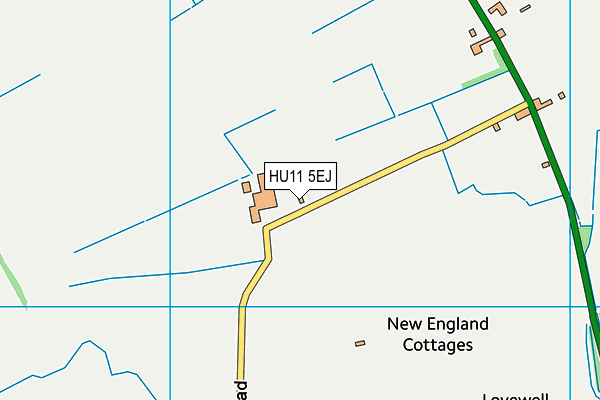 HU11 5EJ map - OS VectorMap District (Ordnance Survey)