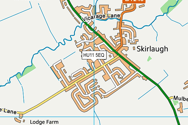 HU11 5EQ map - OS VectorMap District (Ordnance Survey)