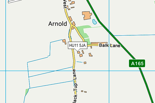 HU11 5JA map - OS VectorMap District (Ordnance Survey)