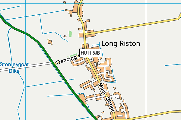 HU11 5JB map - OS VectorMap District (Ordnance Survey)