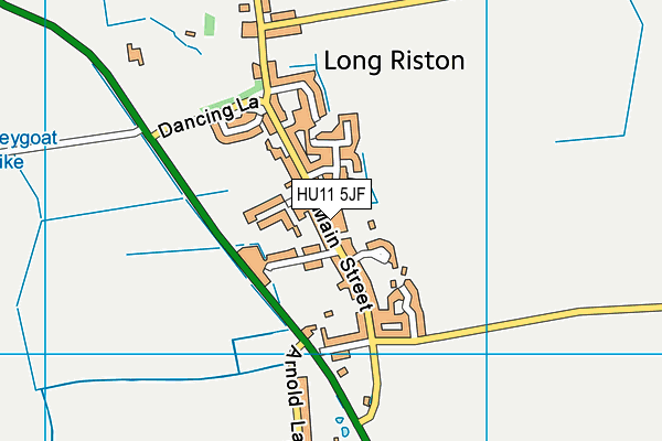 Riston Church of England Primary Academy map (HU11 5JF) - OS VectorMap District (Ordnance Survey)