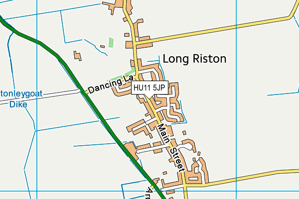 HU11 5JP map - OS VectorMap District (Ordnance Survey)