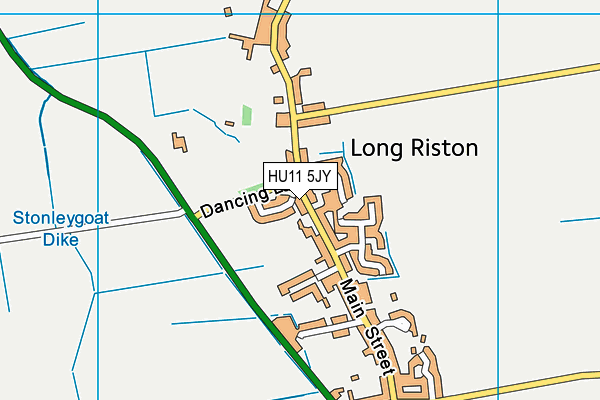 HU11 5JY map - OS VectorMap District (Ordnance Survey)