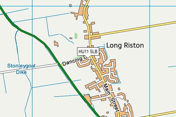 HU11 5LB map - OS VectorMap District (Ordnance Survey)