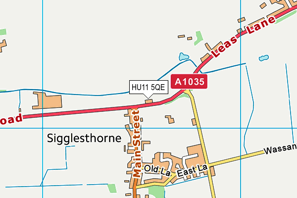 HU11 5QE map - OS VectorMap District (Ordnance Survey)