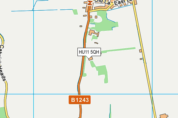 HU11 5QH map - OS VectorMap District (Ordnance Survey)