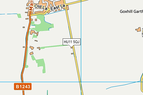 HU11 5QJ map - OS VectorMap District (Ordnance Survey)