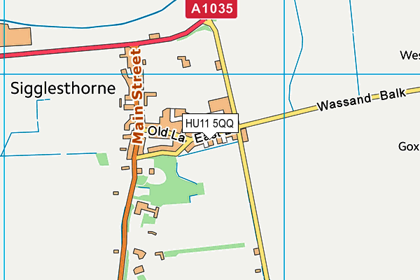 HU11 5QQ map - OS VectorMap District (Ordnance Survey)