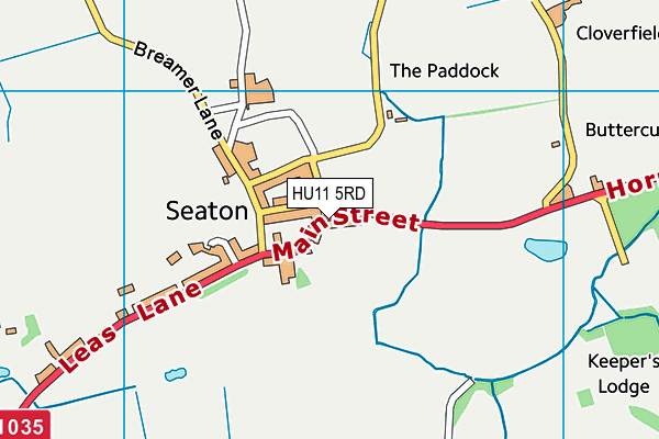 HU11 5RD map - OS VectorMap District (Ordnance Survey)