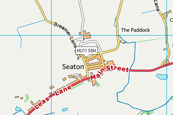 HU11 5SH map - OS VectorMap District (Ordnance Survey)