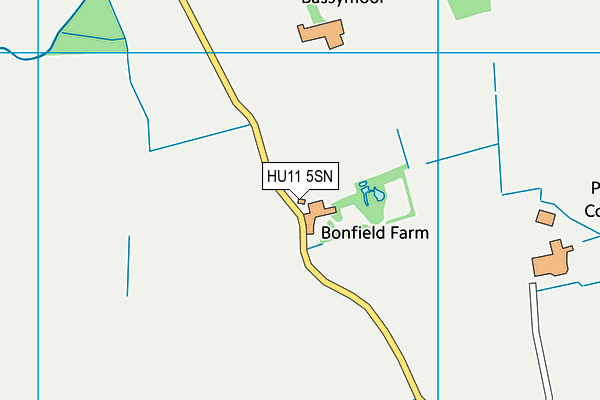 HU11 5SN map - OS VectorMap District (Ordnance Survey)