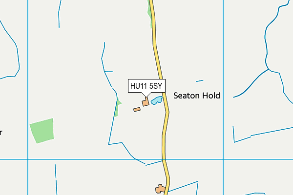 HU11 5SY map - OS VectorMap District (Ordnance Survey)