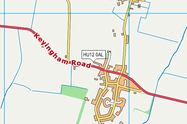 HU12 0AL map - OS VectorMap District (Ordnance Survey)