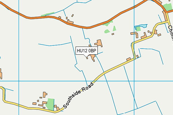 HU12 0BP map - OS VectorMap District (Ordnance Survey)