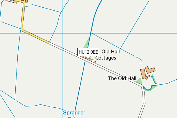 HU12 0EE map - OS VectorMap District (Ordnance Survey)