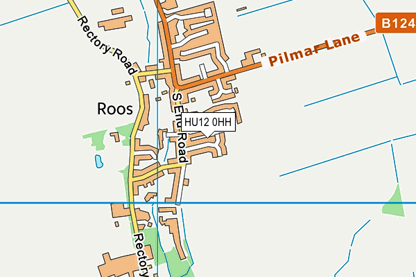 HU12 0HH map - OS VectorMap District (Ordnance Survey)