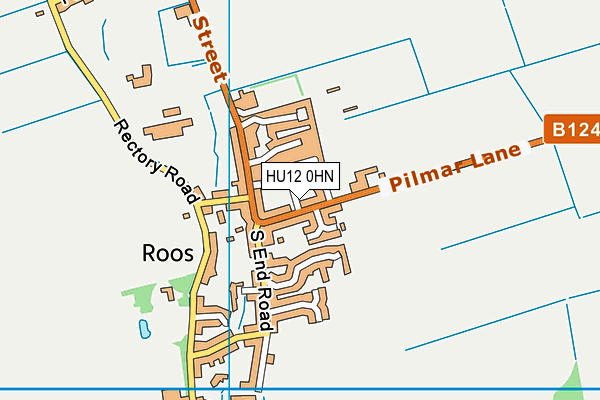 HU12 0HN map - OS VectorMap District (Ordnance Survey)