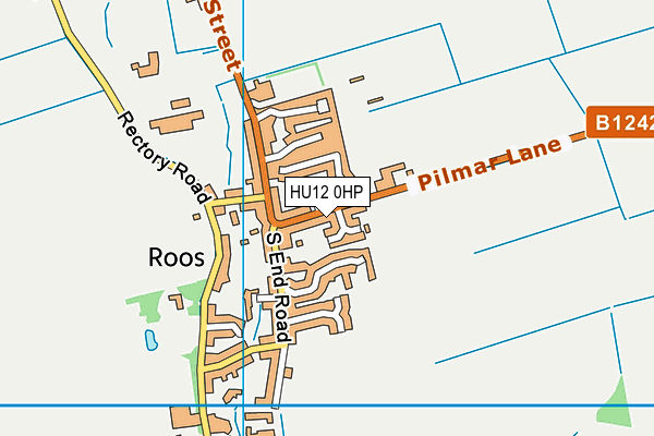 HU12 0HP map - OS VectorMap District (Ordnance Survey)