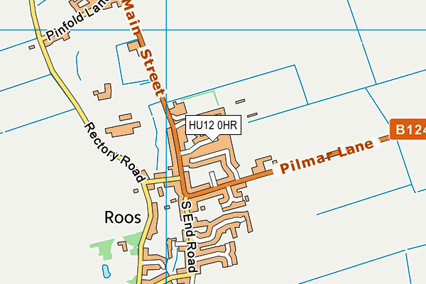 HU12 0HR map - OS VectorMap District (Ordnance Survey)