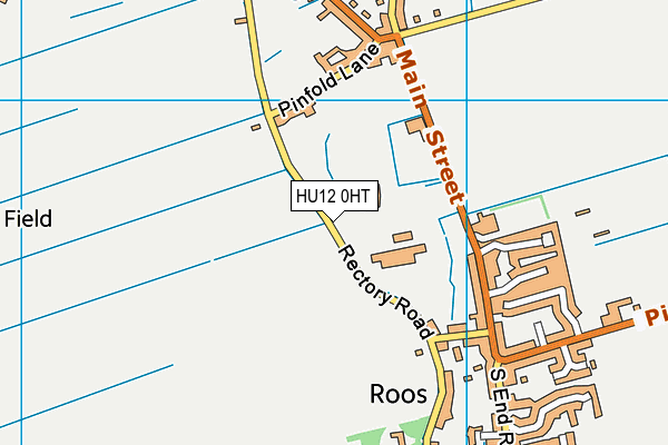 HU12 0HT map - OS VectorMap District (Ordnance Survey)