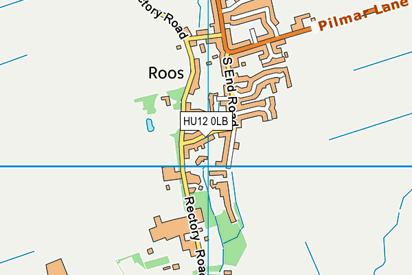 HU12 0LB map - OS VectorMap District (Ordnance Survey)