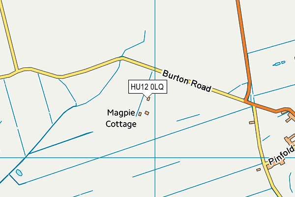 HU12 0LQ map - OS VectorMap District (Ordnance Survey)