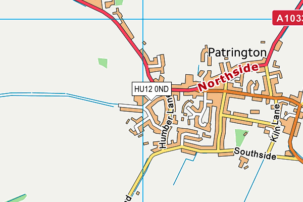 HU12 0ND map - OS VectorMap District (Ordnance Survey)