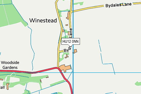 HU12 0NN map - OS VectorMap District (Ordnance Survey)