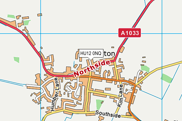 HU12 0NQ map - OS VectorMap District (Ordnance Survey)