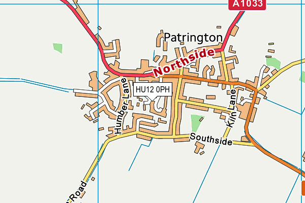 HU12 0PH map - OS VectorMap District (Ordnance Survey)