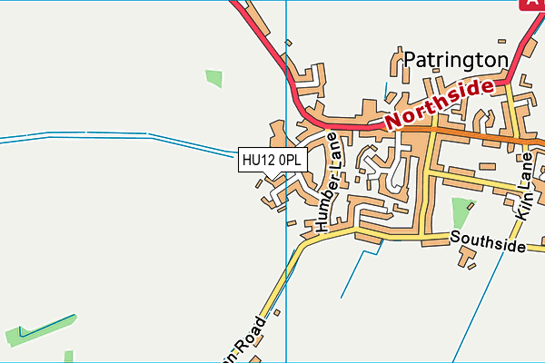 HU12 0PL map - OS VectorMap District (Ordnance Survey)