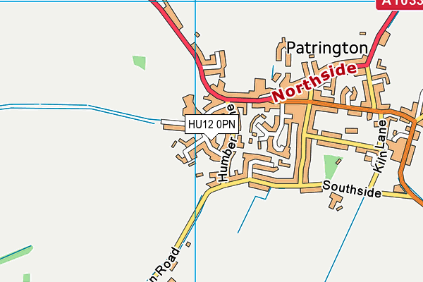 HU12 0PN map - OS VectorMap District (Ordnance Survey)