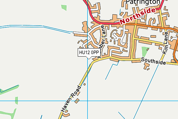 HU12 0PP map - OS VectorMap District (Ordnance Survey)