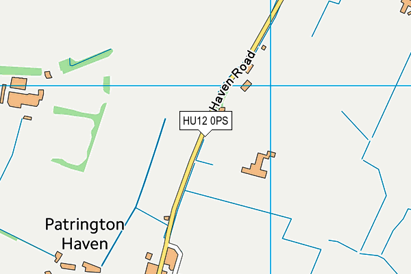 HU12 0PS map - OS VectorMap District (Ordnance Survey)