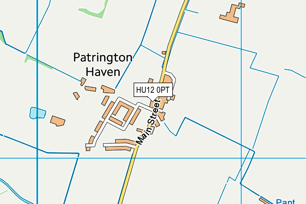 HU12 0PT map - OS VectorMap District (Ordnance Survey)