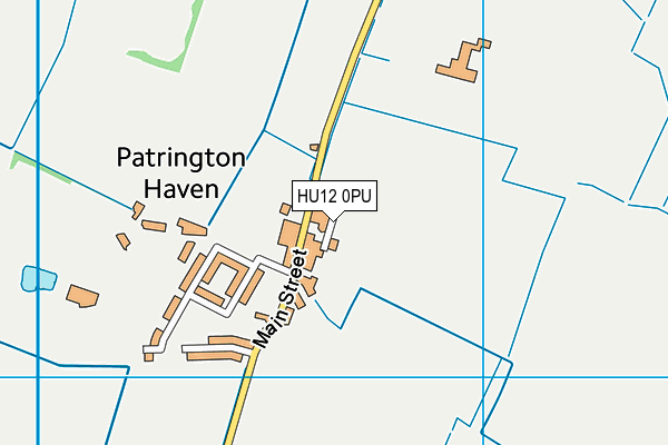 HU12 0PU map - OS VectorMap District (Ordnance Survey)