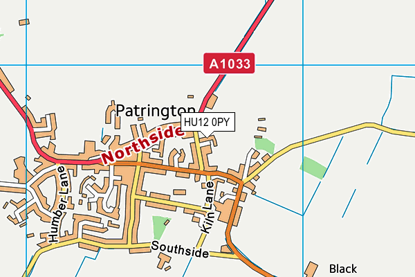 HU12 0PY map - OS VectorMap District (Ordnance Survey)