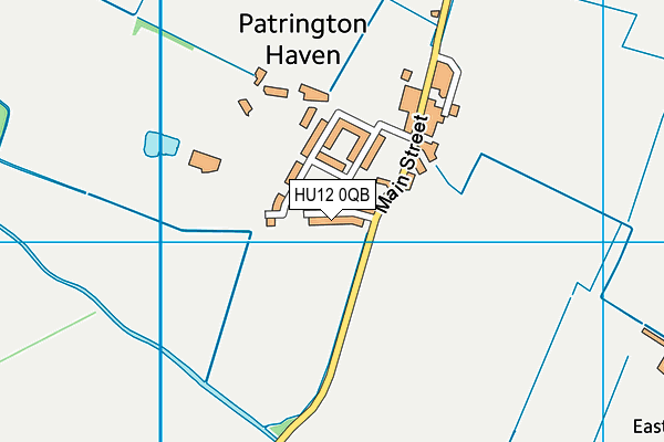 HU12 0QB map - OS VectorMap District (Ordnance Survey)